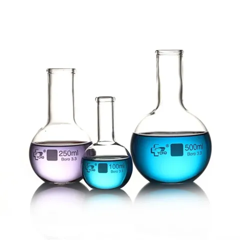 Cam Balon 1000 ml - Dibi Düz - Boro 3.3