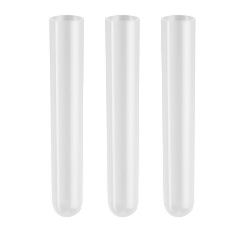 Plastik Deney Tüpü 10 ml 16x100  mm PS Yuvarlak Taban 250 Adet-Paket