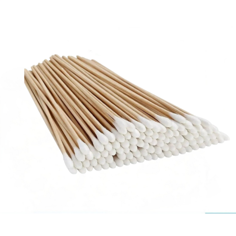 Eküvyon Çubuğu Ahşap Pamuklu 100 Adet