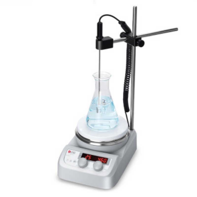 DLab MS H280 Pro Set  Isıtıcılı Manyetik Karıştırıcı 1.500 rpm 280 ℃ 3 Lt ( Sıcaklık Sensörü ve Stand Dahildir )